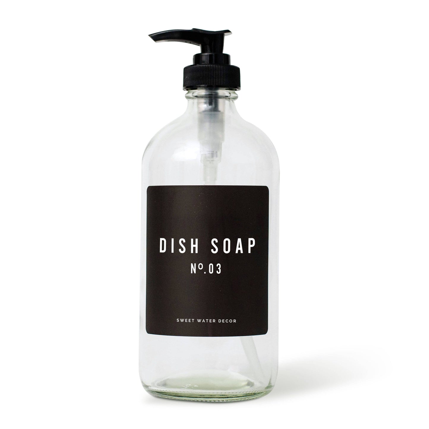 Black Label Dish Soap Dispenser
