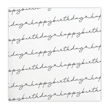 Cocktail Napkins-Happy Birthday