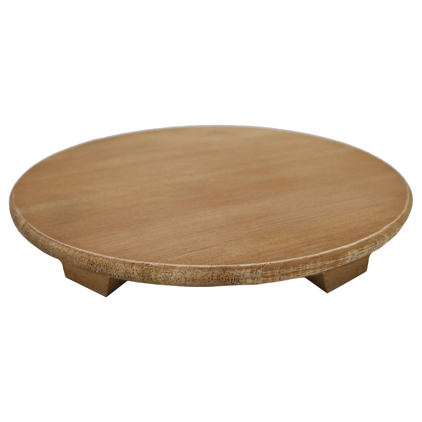 Wood Pedestal Stand - Natural - 8x8"