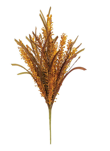 26" Autumn Burnt Orange Curly Cue Spray