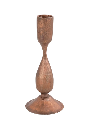 Hand-Forged Iron Antique Copper Taper Holder