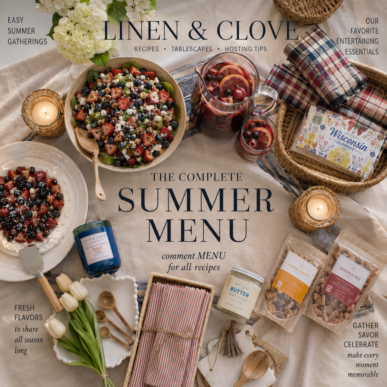 Summer Entertaining Series: The Main Course, Summer Sides & A Sweet Ending