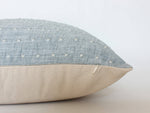 20x20 Designer Light Blue Dot Pillow Cover