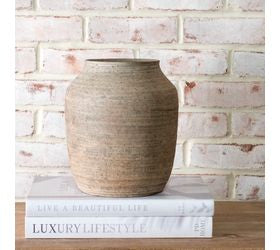 Natural Stripe Ceramic Vase