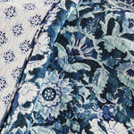 Laure Indigo Quilted Throw - 50x60"