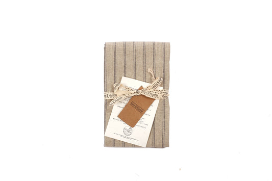 Provincial Dark Slate Striped Napkin Set