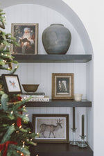 8x10 Vintage Reindeer Framed Art