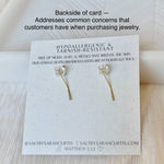 Marquise Gold Dangle Earrings