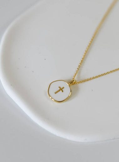The Lennon Cross Charm Necklace