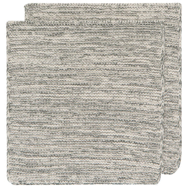 Jade Green Knit Dishcloths Set of 2