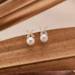 Genuine Freshwater Pearl Studs - Silver