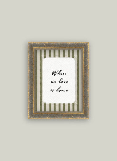 8x10 Where We Love Framed Art