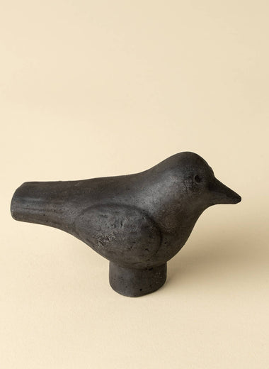 Burnt Terracotta Bird Statuette