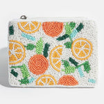 Beaded Citrus Coin Purse