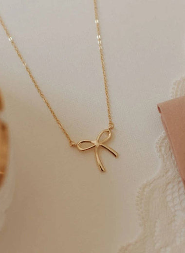 Lily Bow Necklace