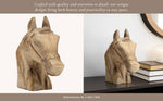 Handcrafted Carved Wooden Horse