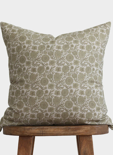 22x22 Gracie in Green Pillow Cover