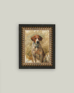 5x7 Study of a Hound Framed Art