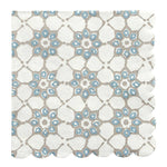 Ceramic Tray + Napkins - Blue Tile