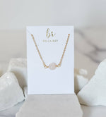 Pippa Pink Quartz Bead Chain Necklace