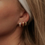Rue Gold Brushed Hoops