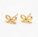 Emma Gold Bow Earrings