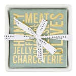 Ceramic Napkin Tray + Charcuterie Napkins
