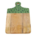 Green Leaf Design Resin Serving Board