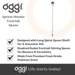 Long Teardrop Swivel Cocktail Spoon