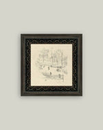 9x9 Kensington Gardens in Winter Framed Art