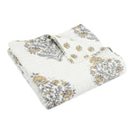 Kamira Ochre Quilted Throw - 50x60"