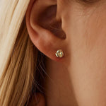 Chic Minimalist Knot Studs - Gold
