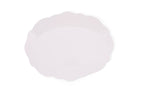 Scalloped Oval Platter - Cream