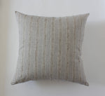 18x18 Neutral Beige Striped Pillow Cover