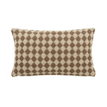 14x31 Check Weave Brown Pillow
