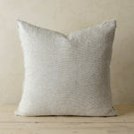 24x24 Lina Linen Pillow - Grey Stripe