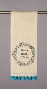 Leave By 9 Kitchen Towel