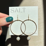 Swarovski Pearl Hoop Earrings
