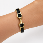 Derby Horse Bit Hinge Cuff Bracelet