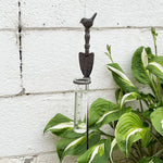 Rain Gauge Garden Stake With Bird