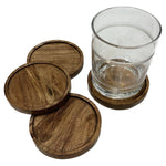 Acacia Wood Coasters S/4