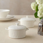 Linen Cream Round Mini Baker