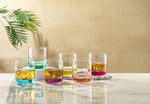 Hue Colored Whiskey Tumbler Glass