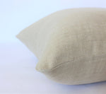 20x20 Oatmeal Beige Linen Pillow Cover