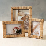 4x6 Woven Rattan Photo Frame