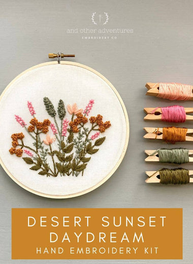 Hand Embroidery Kit - Desert Sunset Daydream