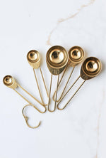 Gold Stainless Steel Measuring Spoon Set