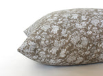 22x22 Olive Meridan Floral Pillow Cover