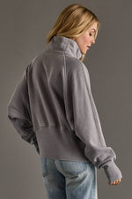 Charlotte Gray Quarter Zip Sweatshirt