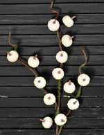 29" Mini Cream Pumpkin Branch